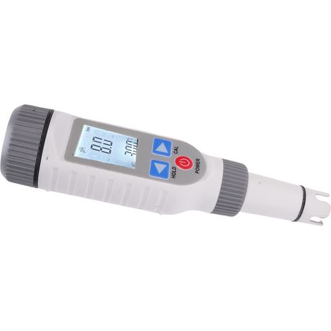Testeur de pH numérique, plage de pH 0-14, précision 0,1, écran LCD rétroéclairé noir et blanc, stylo portable pour l'analyse de la qualité de l'eau (1/5)