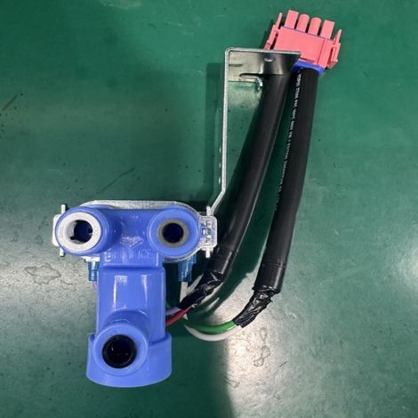Optional dual-head, three-voltage universal refrigerator inlet solenoid valve, compatible with all parts '17431000043468'