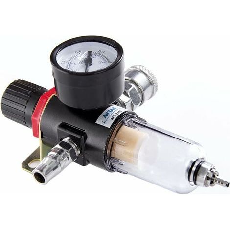 Filtre régulateur pour air comprimé 1/4" - Anti-humidité - Lubrificateur (1/5)