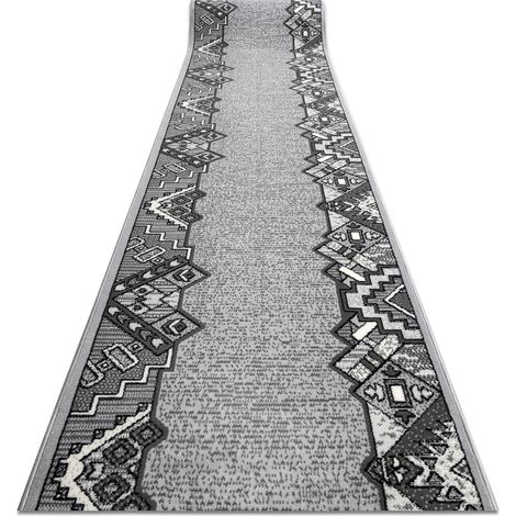 Alfombra de pasillo con refuerzo de goma ROMANTIC Ornamento, antideslizante gris 80 cm grey 80x120 cm (1/5)