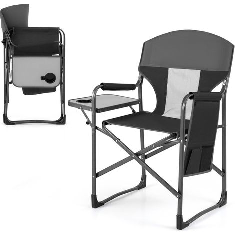 Folding Camping Chair with Side Table, Cup Holder, 400 lb (1/5)