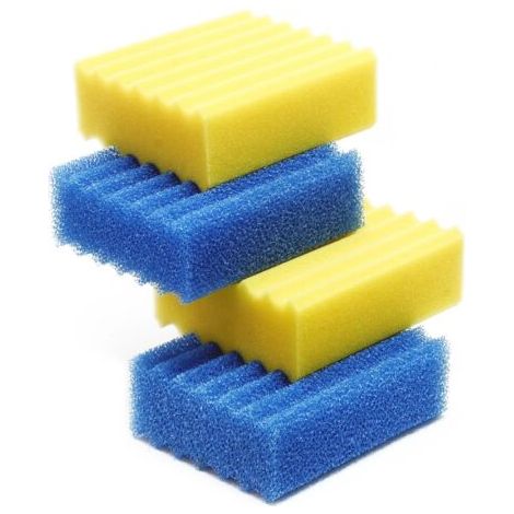 2er-Pack Ersatzteile für den biologischen Filter CBF350, Original-Baumwollfilterschwamm, komplettes Set (1/4)