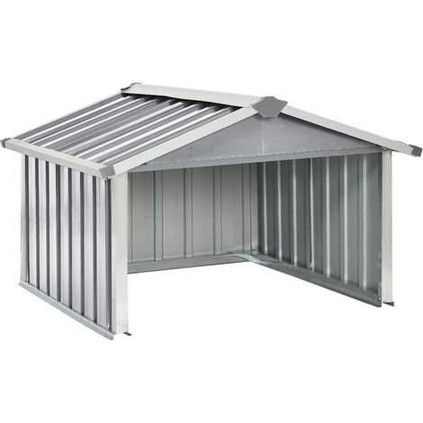 Maison Exclusive - Abri pour robot de jardin 92x97x63 cm Acier galvanisé Gris (1/5)
