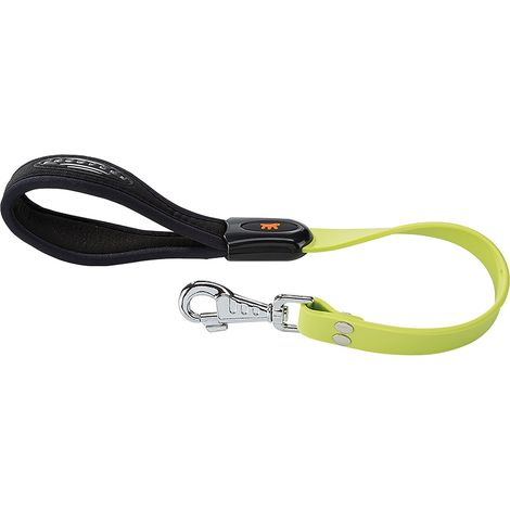 Ferplast ERGOFLEX GM Guinzaglio in tecno-gomma con impugnatura ergonomica. Vari colori. Variante  - Misure: 25 mm x L 55 cm - Verde acido (1/3)