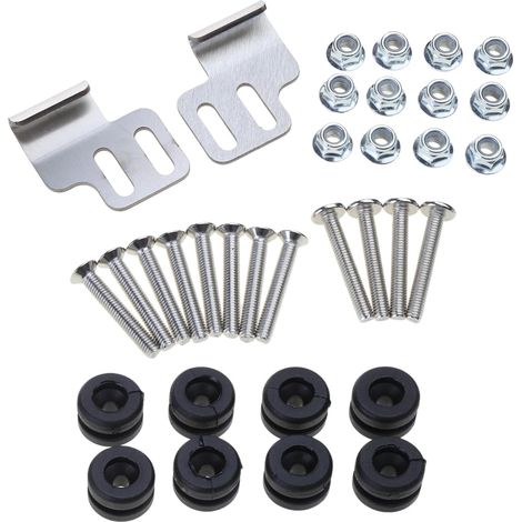 Fixation pour valises latérales de moto - Fixation de coffre - Vis - Boulon - Barres de support pour cadre de moto (1/5)