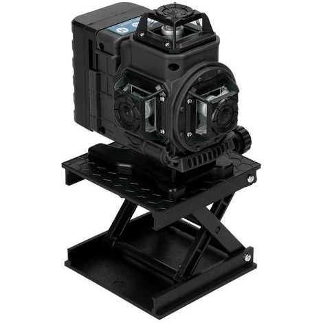 Mini outdoor green laser level in the shape of a locomotive, versatile 16-line construction level, 3-degree leveling, 2 batteries, self-leveling, swivel stand (1/5)