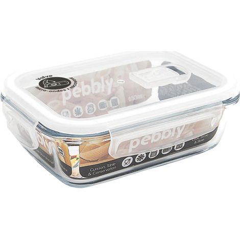 Caja de conservación rectangular de 0,65 l - Pebbly