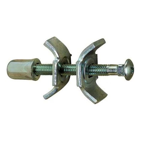 Herraje para encimera D35xP20mm, M6 L65mm, 2 piezas.