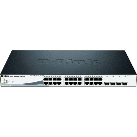 D-Link DGS-1210-28P Géré L2 Gigabit Ethernet (10/100/1000) Connexion Ethernet, supportant l'alimentation via ce port (PoE) 1U (1/3)
