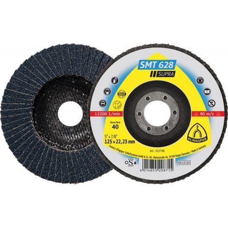 Disco de láminas SMT628 115mm K 60 rectoKlingspor