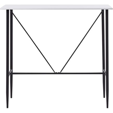 Maison Exclusive - Tavolo da Bar Bianco 120x60x110 cm in MDF