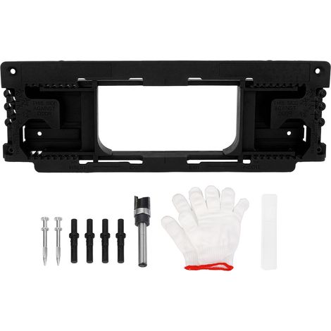 [JAMAIS UTILISÉ]Gabarit de mortaise pour charnières de chambranle de porte, kit pour défonceuse, 8 tailles de charnières (de 2-1/2 po à 6 po), 1-3/8 po à 2-1/2 po, 5 épaisseurs de porte. (1/5)