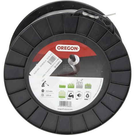 OREGON Duoline 106503E Verstärkte Schneidfaden 2,4 mm x 180 m für Freischneider