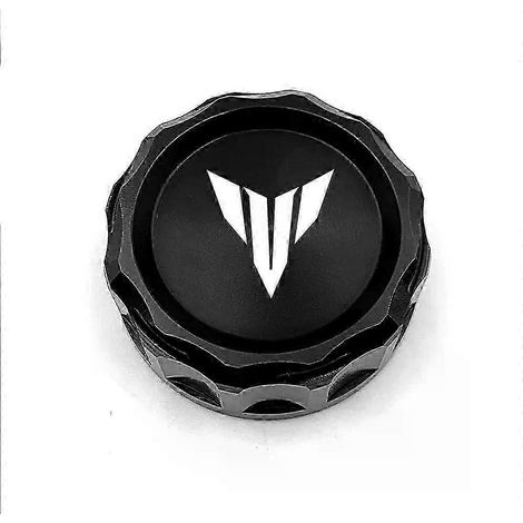 Bouchon de réservoir d'huile CNC pour moto Yamaha MT07 FZ07 MT09 SP FZ09 MT10 MT03 MT25 MT125, couvercle de réservoir de liquide de frein arrière (noir) 2023 2024 (1/5)