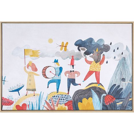 Canvas BIBBIENA Kindermotiv 63 x 99 cm Bunt (1/5)
