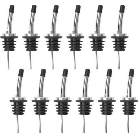 12 becs verseurs à bouchon plat 201 + petits bouchons noirs-AquaForge