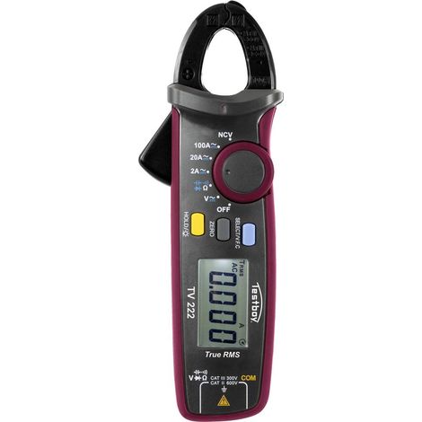 Pinza amperometrica TV 222 b.100 A AC/DC, fino a 600V AC/DC CAT III 300V CAT II 600V (1/4)