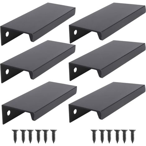 maniglie per mobili da cucina nere (80 mm, nero) (1/4)