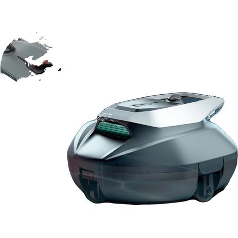Robot aspirapolvere per piscine, autonomia della batteria di 90 minuti, tempo di ricarica di 2,5 ore, batteria da 5200 mAh, adatto a piscine fino a 850 piedi quadrati, dimensioni 32 x 32 x 16,5 cm (1/5)