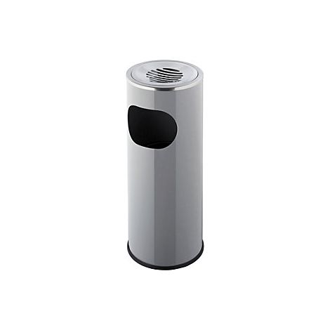 Cenicero de pie  capacidad 13 l  H x Ø 600 x 250 mm  gris (1/2)