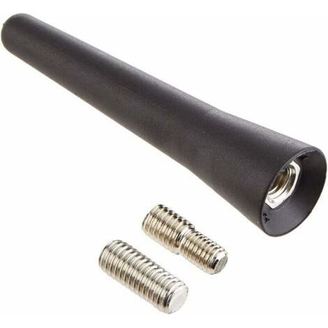 AUTOPARTS Antenne de voiture universelle courte de 65 mm - Style fibre de carbone modifiée - Noir (1/4)