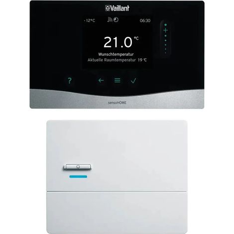 Vaillant Regulador de temperatura ambiente por radio sensoHOME VRT 380f/2, interfaz eBUS, 0010045487