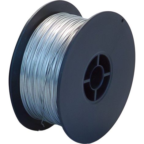 GOEBEL- 1 x Fil de fer acier inoxydable V2A - A2  AISI 304 Diamètre 1,2mm 1kg Bobine PVC - 113m (1/2)