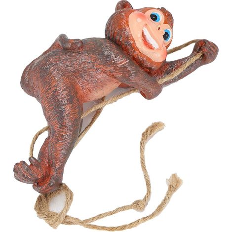 Statue de Jardin Extérieure en Résine, Ornement de Singe, Ornement Décoratif de Jardin, Ornement Animal en Résine, Ornements Suspendus en Forme de Singe, Décoration Suspendue