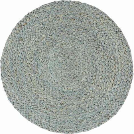 Napperons Ronds pour Table de Cuisine en Jute Tissés Main Vert Olive Lot de 4 38 cm (1/4)