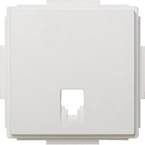 Weiße Telefonbuchsenabdeckung SIMON 27 Scudo 2705062-030