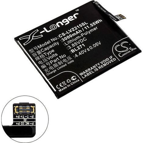 NX - Batterie téléphone, smartphone, GSM pour Lenovo 3.85V 3000mAh - BL271