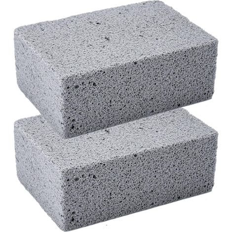 Filiyano-Pierres de nettoyage pour barbecue, lot de 2 briques de nettoyage pour grils, blocs de nettoyage réutilisables pour grilles et barbecues. (1/5)
