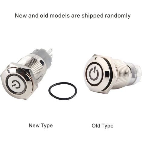 Interrupteur à Bouton Poussoir Métallique LED Latching LJ (1/4)