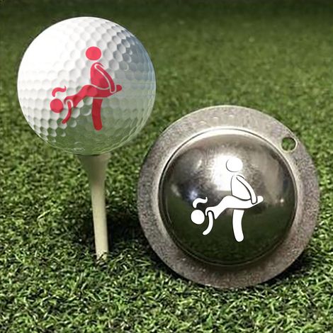 Action 1 Marqueur de ligne de golf en acier inoxydable, outil de marquage, stylo marqueur de motif à faire soi-même