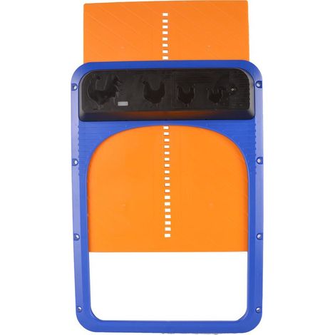 Porte De Poulailler Automatique à Pile, Porte Poulailler Automatique avec Capteur De Lumière, étanche Kit De Porte De Poulailler, Minuterie D'ouverture Retardée du Soir Et du Matin 35x24x3.7cm，Fonepro (1/4)