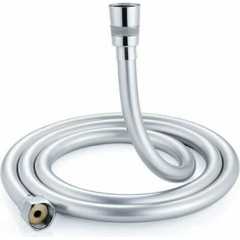 Flexible de douche de 1,5 m. Flexible de douche avec double protection anti-torsion. Raccords en laiton, connexion universelle G1/2. (1/4)
