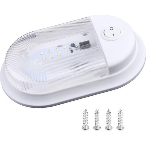 Lampe de lecture LED portable 10-24 V avec interrupteur, plafonnier pour camping-car. (1/5)