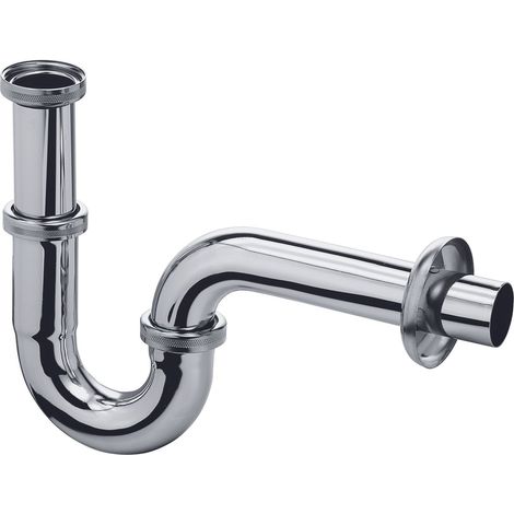 Kludi - Sifón de tubo, modelo estándar 1 1/4, cromo 1025005-00 (1/3)