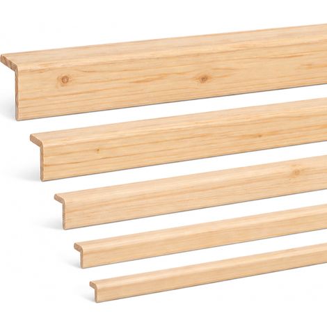 Cornière pin bois massif brut 15x15x2400 mm 10 pièces (1/5)
