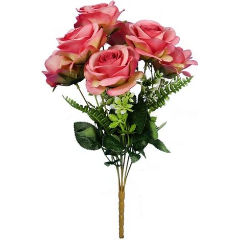 Strauß aus 7 Rosen, 45 cm, rosa (1/3)