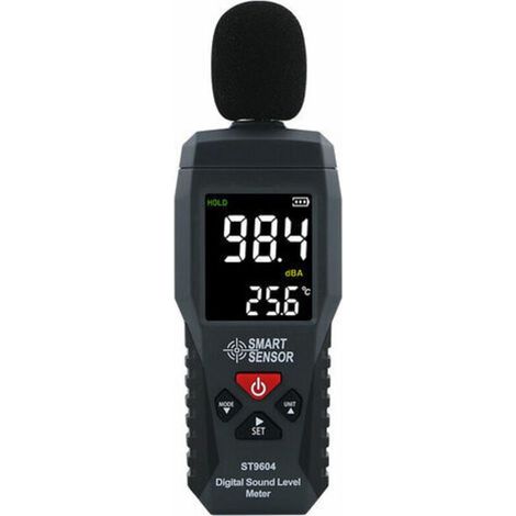 Enregistreur de Niveau Sonore Testeur du Bruit Sonomètre Audionumérique Sonomètre 30-130dB Luxmètre (1/4)