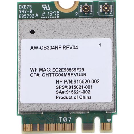 AW CB304NF RTL8821CE 433 Mbps M.2 NGFF Netzwerkkarte, BT4.2 Netzwerkadapter für Windows 7, 8 und 10 (1/5)