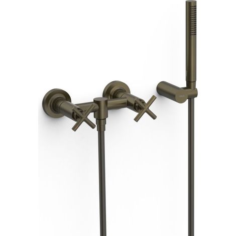 Mélangeur mural pour douche Noir Bronze - TRES 28316301KMB