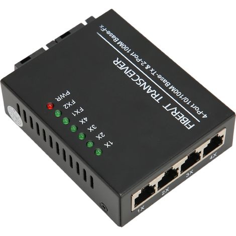 Émetteur-récepteur optique monomode TX 1310 nm / RX 1550 nm, port RJ45, prise britannique 100-240 V (1/5)