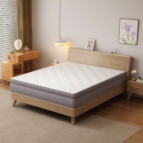lit adulte matelas couchage 120x200 25 cm ressorts OKMYHOME (1/2)