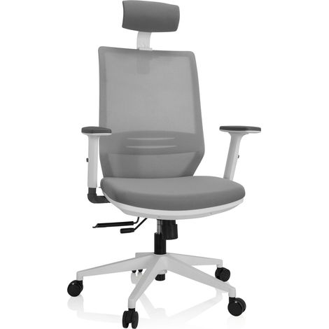 Bürostuhl / Drehstuhl PROFONDO PRO W Netzstoff / Stoff grau hjh OFFICE (1/5)
