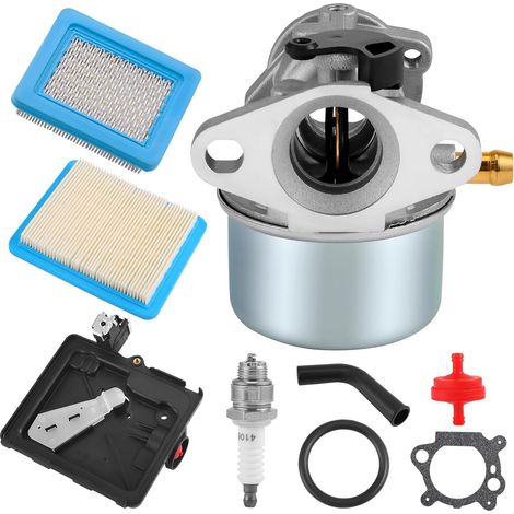 Carburateur de tondeuse à gazon 799868, Kit carburateur 799868, Kit carburateur 799868 498170, Remplacement du carburateur pour moteur de tondeuse à gazon avec filtre à air et bougie d'allumage (1/4)