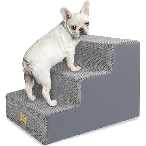 1 Escalier Pour Chien, Mousse Haute Densité, Housse Amovible, Antidérapant, Pour Lit Et Canapé (1/5)