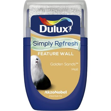 Dulux Simply Refresh Feature Wall Tester Pot - 30ml - Golden Sands