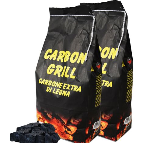 CARBONE EXTRA DI LEGNA IN 2 CONFEZIONI IN TOTALE 6 KG (1/4)